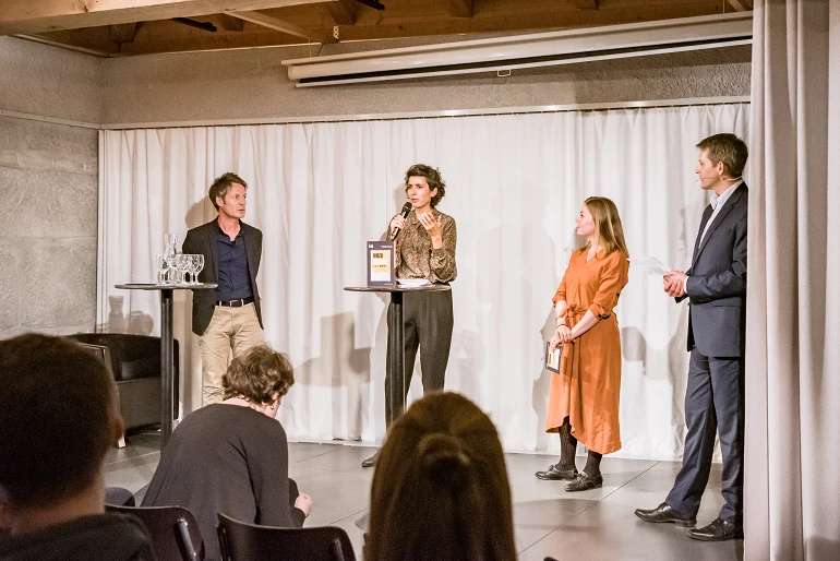 Vernissage zur Ausstellung «Wozu wählen?», 15.05.19, Polit-Forum Bern; Foto: Susanne Goldschmid